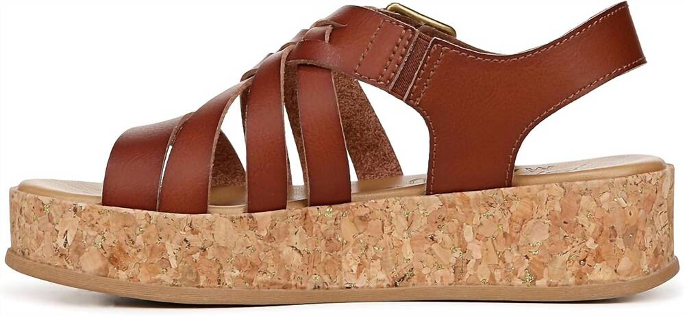 NEW BLOWFISH women's merci platform sandals in henna